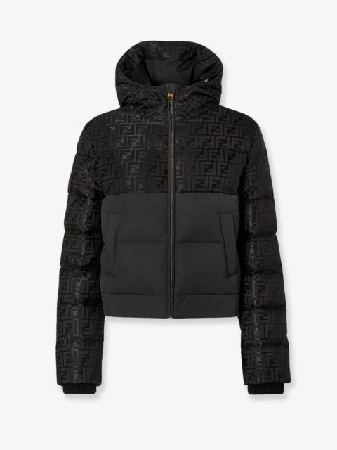 FENDI Fendi Down Jacket With Ff Jacquard Insert