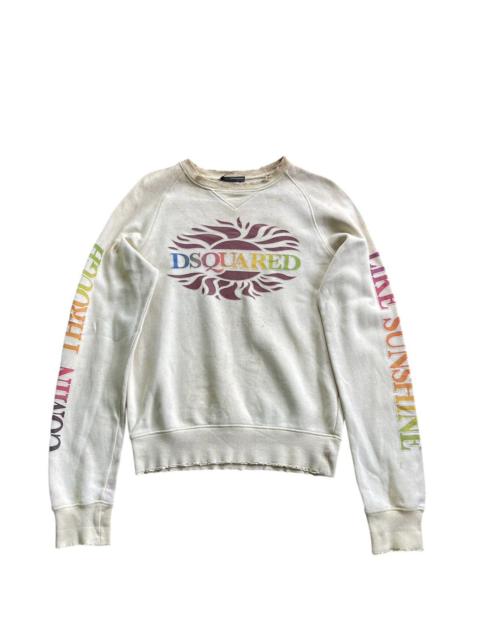 DSQUARED2 Vintage Dsquared2 Big Logo Distressed Sweatshirt