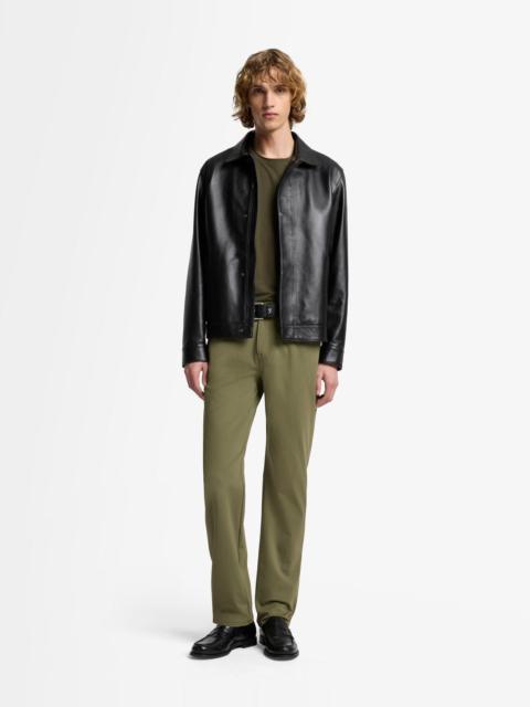 7 For All Mankind Luxe Performance Knit The Straight In Army