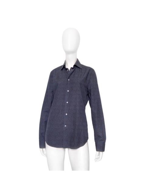 Louis Vuitton Fall 2010 Navy Monogram Button up Shirt