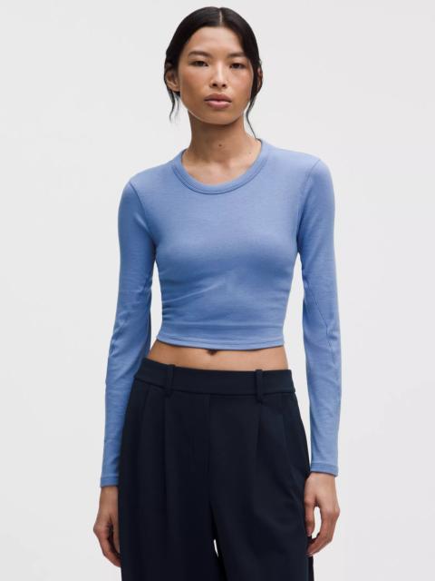 lululemon Hold Tight Straight-Hem Cropped Long-Sleeve Shirt