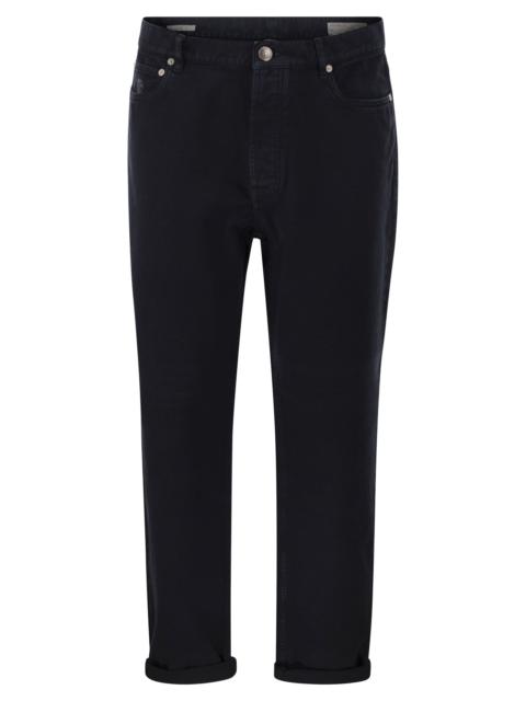 Brunello Cucinelli Brunello Cucinelli Men Five-Pocket Cotton Jeans With A Contemporary Silhouette