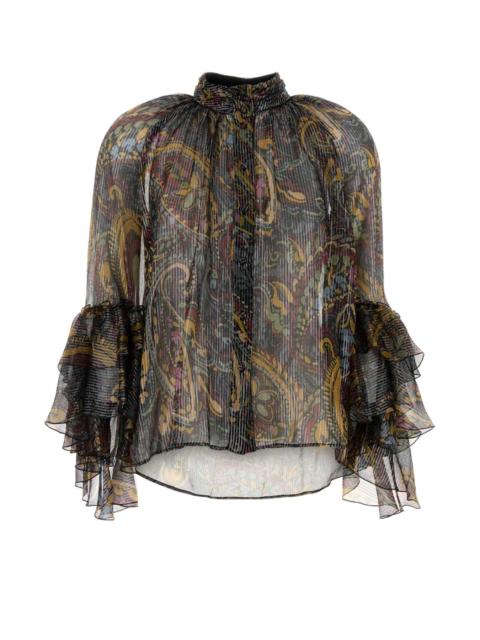 Etro Etro Women Printed Silk Blend Blouse