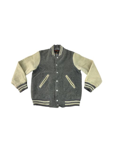 Other Designers Vintage - Rare 90s McGregor Simple Varsity Jacket Snap Button Style