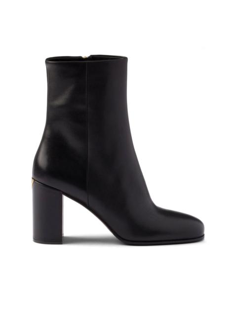 Prada leather 85mm booties