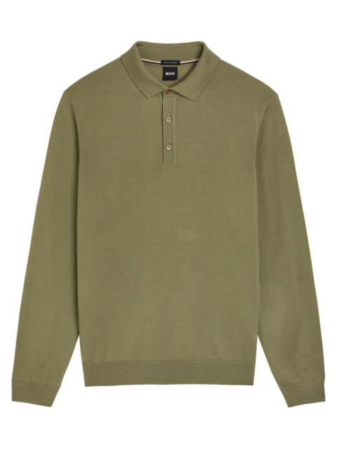 BOSS Boss Lancione Wool Polo Jumper