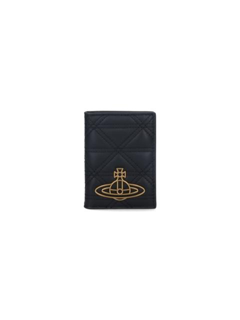 Vivienne Westwood BIFOLD LOGO PASSPORT HOLDER