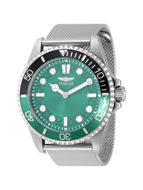 Other Designers Invicta Pro Diver Quartz Green Dial Sprite Bezel Men's Watch 49687