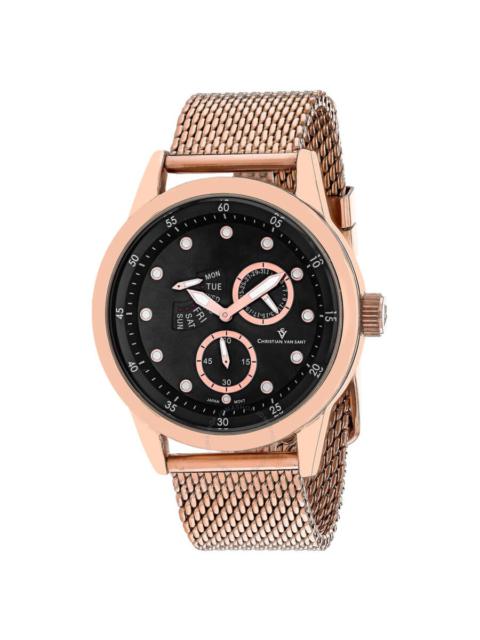 Other Designers Christian Van Sant Rio Quartz Black Dial Men's Watch CV8714