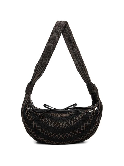 Lemaire Brown & Black Croissant Filt Bag