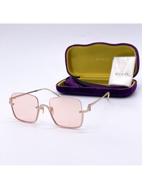 GUCCI NEW GUCCI GG1279S 005 WOMEN PINK SQUARE SUNGLASSES GUCCI