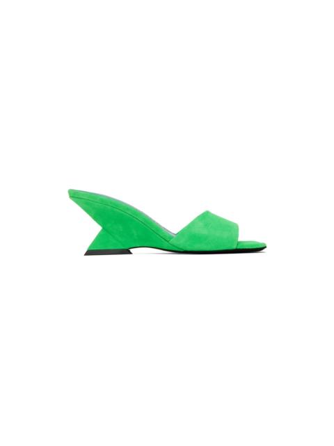 THE ATTICO Green Cheope Mules