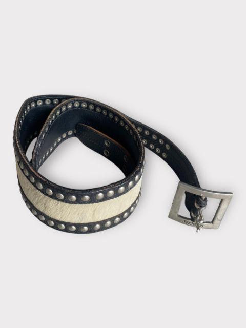 Hysteric Glamour Hysteric Glamour Studded Pony Hair Belt