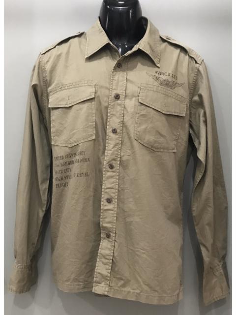 Other Designers Military - AVIREX U.S.A ARMY BUTTON UP SHIRT