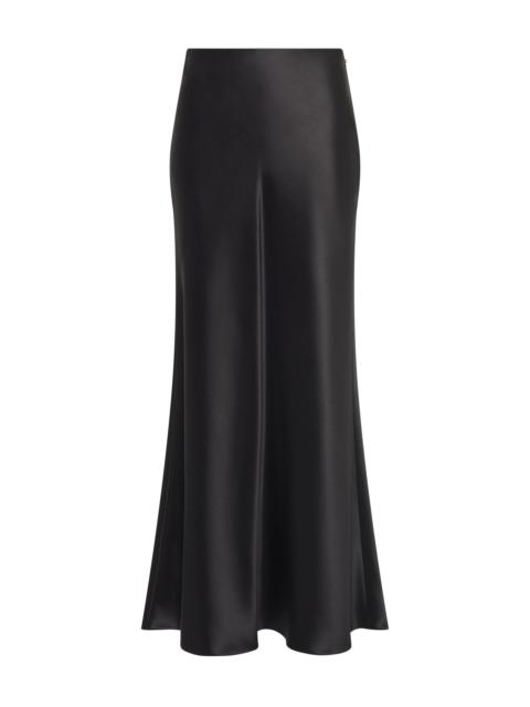 GABRIELA HEARST Frei Maxi Skirt in Black Silk Satin