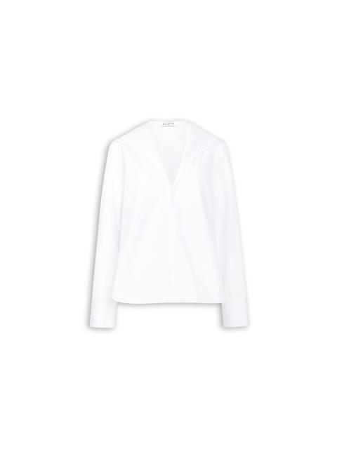 Alaïa HOODED POPLIN SHIRT