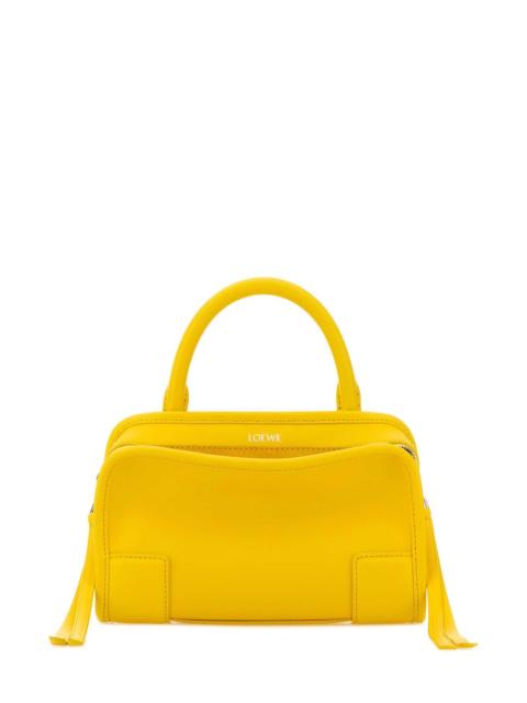 Loewe Loewe Women Yellow Leather Mini Amazona Handbag