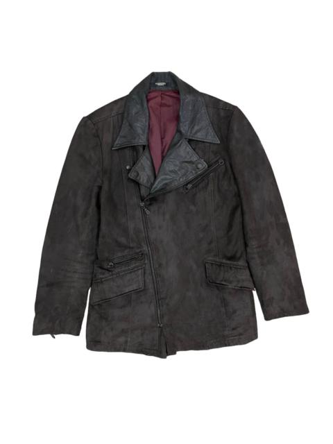 Other Designers Japanese Brand - Vintage Tornado Mart Synthetic Leather Collar Jacket