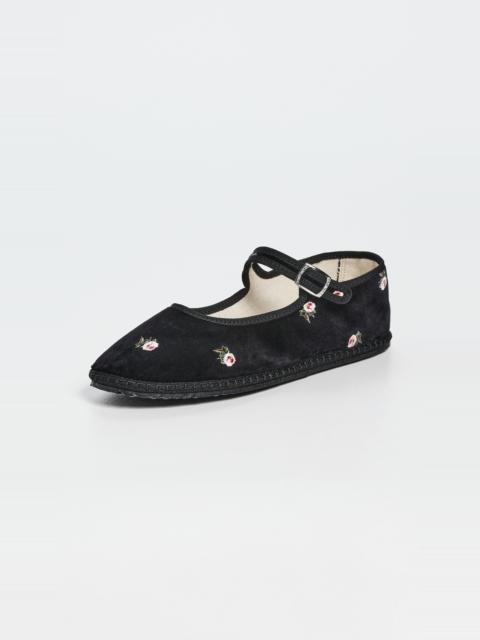 ViBi Venezia Mary Jane Velvet Printed Shoes