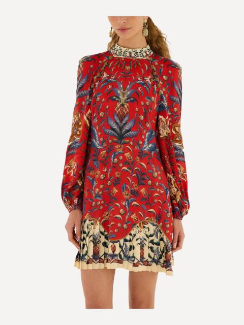 FARM RIO Red Winter Breeze Mini Dress