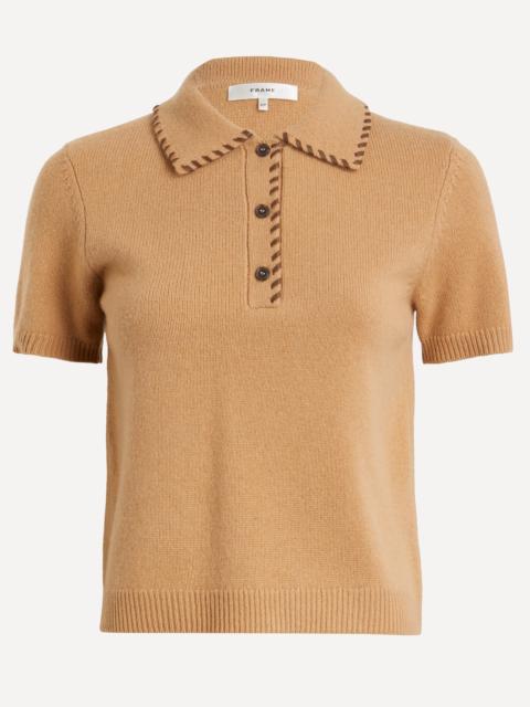 FRAME Leather Stitch Polo