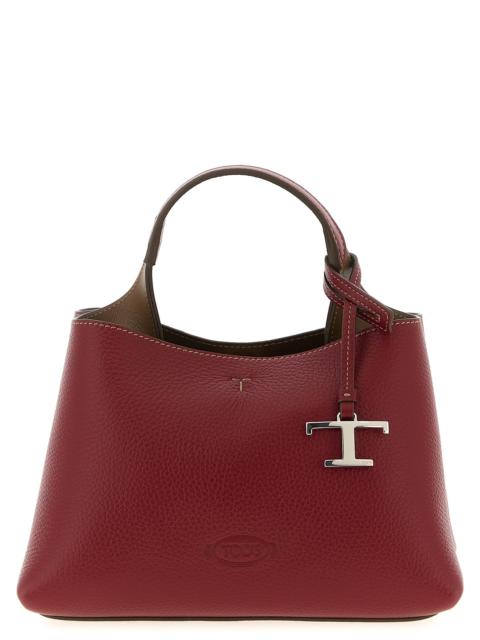 Tod's Micro Leather Handbag Hand Bags Red
