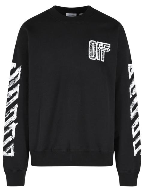 Off-White Off-white Motion Arrow Black Cotton Sweatshirt