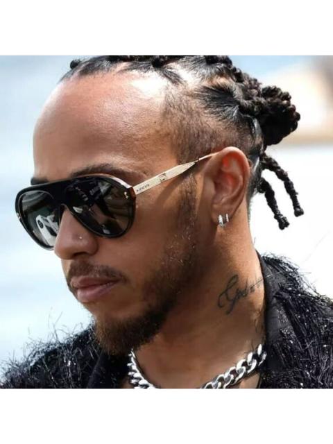 GUCCI Gucci Men Sunglasses Black Gold Havana Grey Aviator GG1515S 001 BRAND NEW