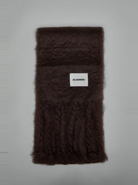Jil Sander Logo Patch Fringe-Detailed Scarf