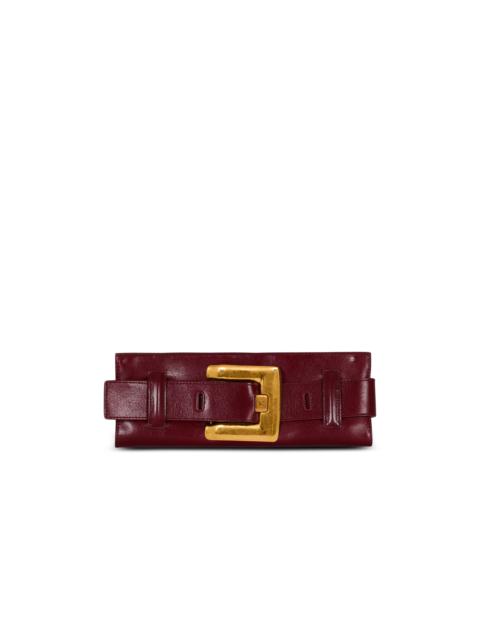Balmain Anthem calfskin leather clutch