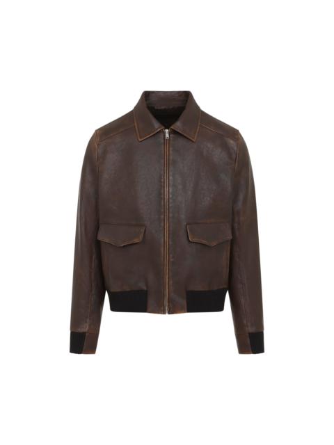 Prada Prada Leather Jacket Men