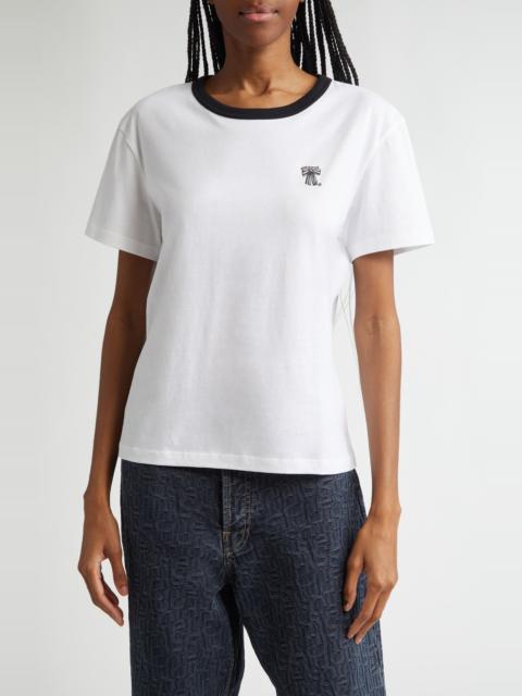 Acne Studios Acne Studios Floragatan 13 Eram U Bow Ringer T-Shirt in Optic White 183 at Nordstrom