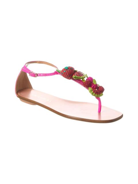 AQUAZZURA Aquazzura Strawberry Punch Raffia Sandal