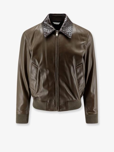 Bottega Veneta Bottega Veneta Women Leather Jacket With Ibntrecciato Detail