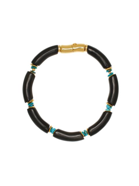 LIZZIE FORTUNATO Cathedral Collar Necklace black