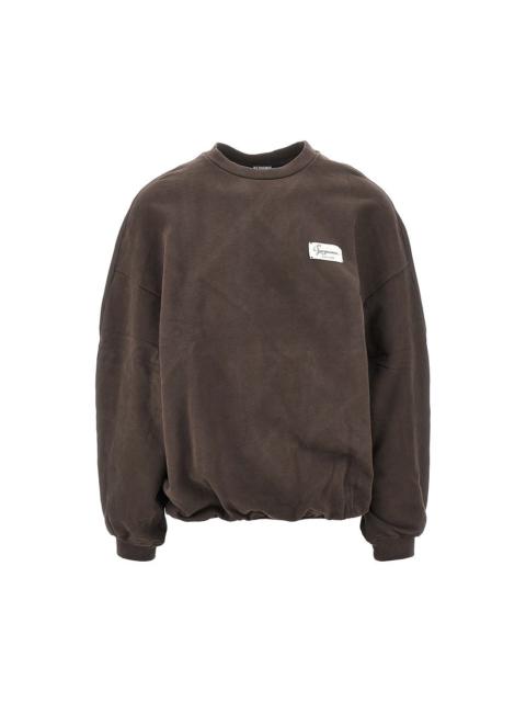 JACQUEMUS Jacquemus Montaigne Crewneck Sweatshirt Brown