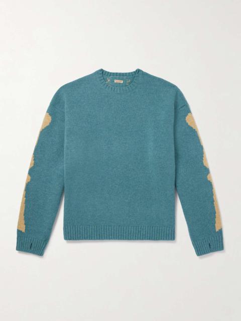 Oversized Intarsia Wool Sweater