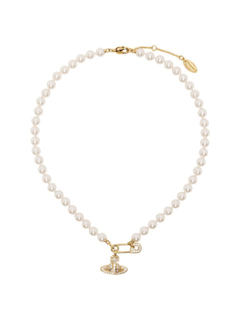 Vivienne Westwood Gold & White Lucrece Pearl Necklace