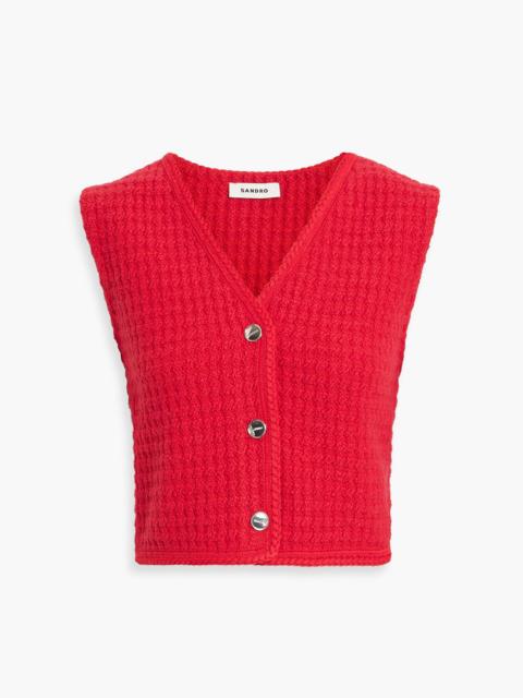 Sandro Bouclé-knit vest