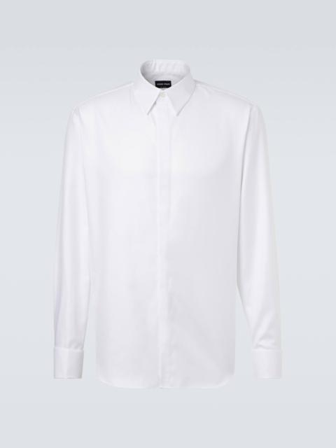 GIORGIO ARMANI Cotton twill shirt