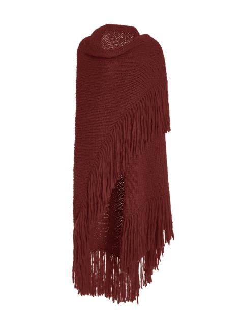 GABRIELA HEARST Lauren Knit Wrap in Italian Plum Welfat Cashmere