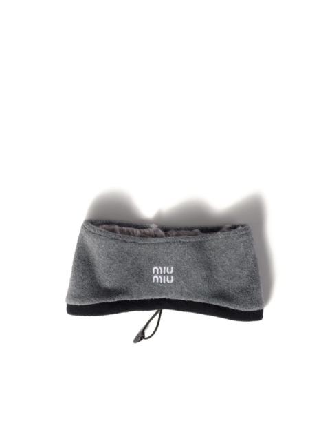 Miu Miu fleece headband