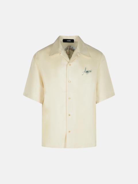 AMIRI IVORY SILK SHIRT