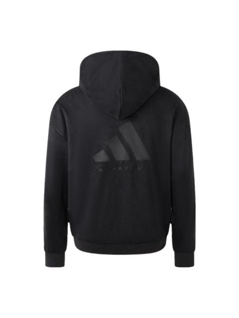 adidas adidas Basketball Sueded Hoodie 'Grey' IN7705
