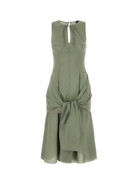 Loewe Loewe Paula's Ibiza Women Sage Green Cotton Blend Paula S Ibiza Dress