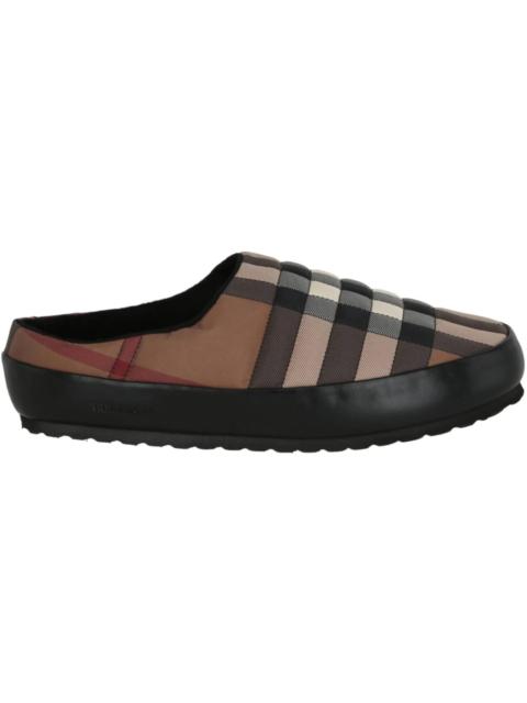Burberry Burberry Birch Check Print Slipper Dark Brown