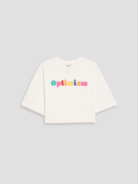 FARM RIO Printed cotton-jersey T-shirt