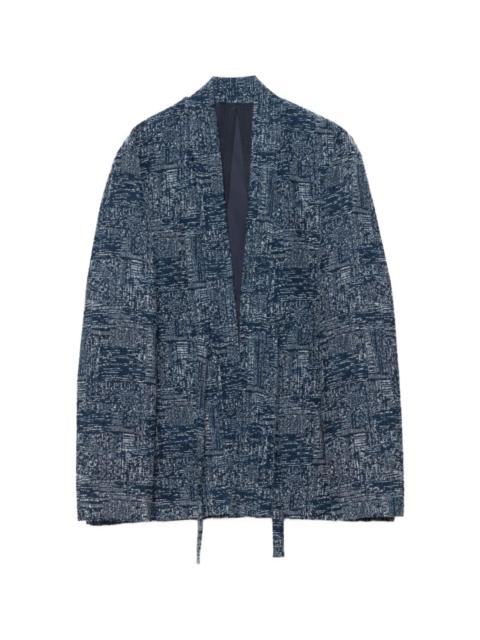 MAHARISHI 6242 SASHIKO OPEN-FRONT STRAP SHIRT