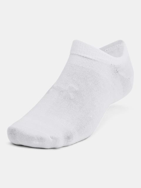 Under Armour Unisex UA Essential 6-Pack No-Show Socks