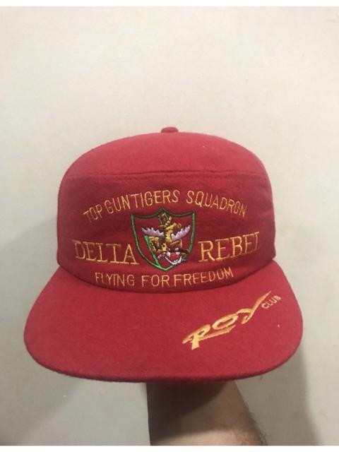 Other Designers Delta × Japanese Brand × Vintage - 90's Top Gun Tiger Squadron Delta Rebel Hat